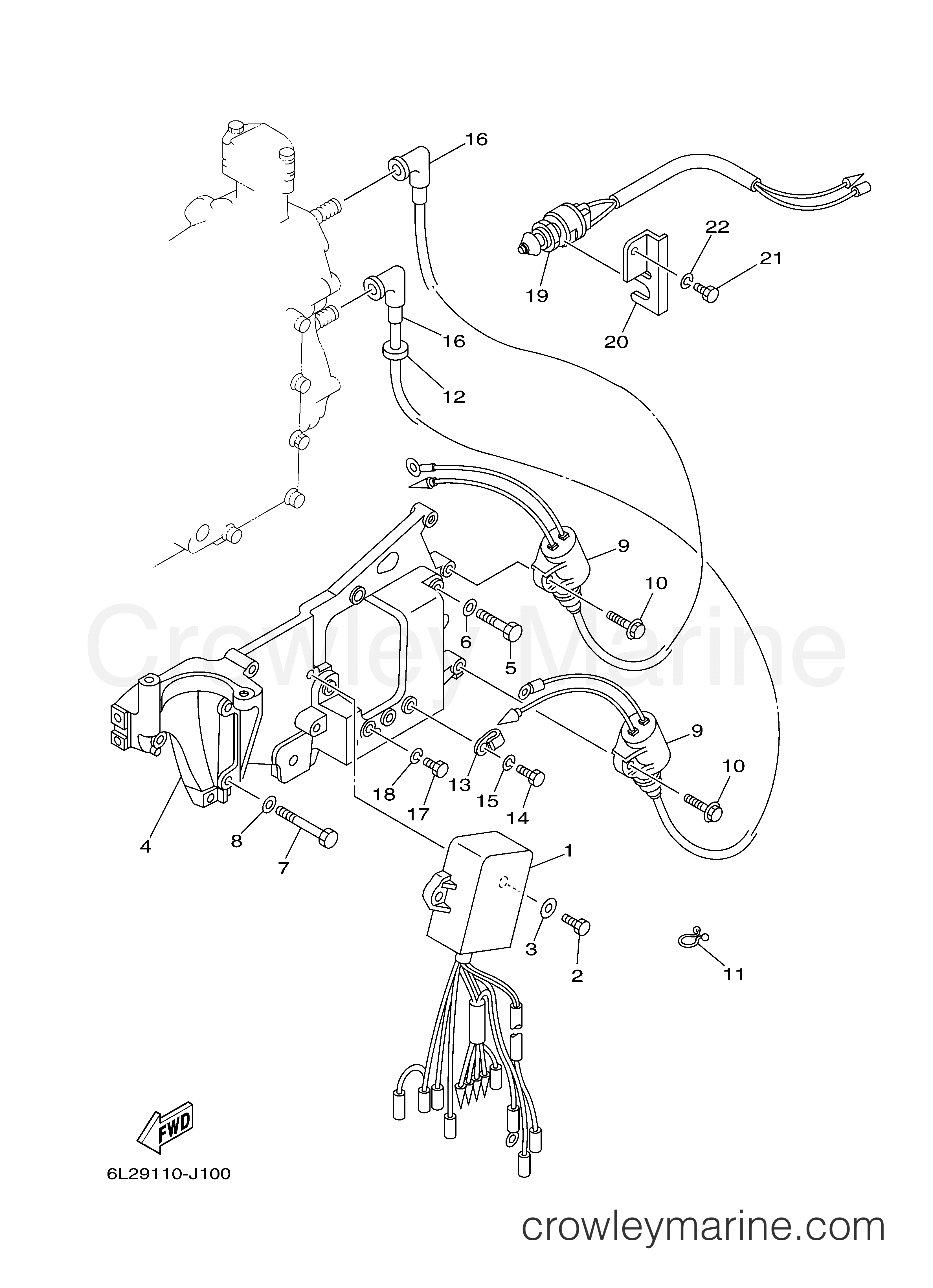 Yamaha Motors 25ELH - ELECTRICAL 1