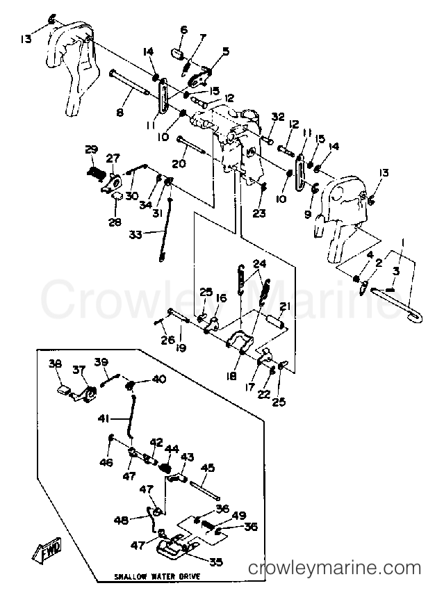 Yamaha Motors 30ESRQ - BRACKET 2