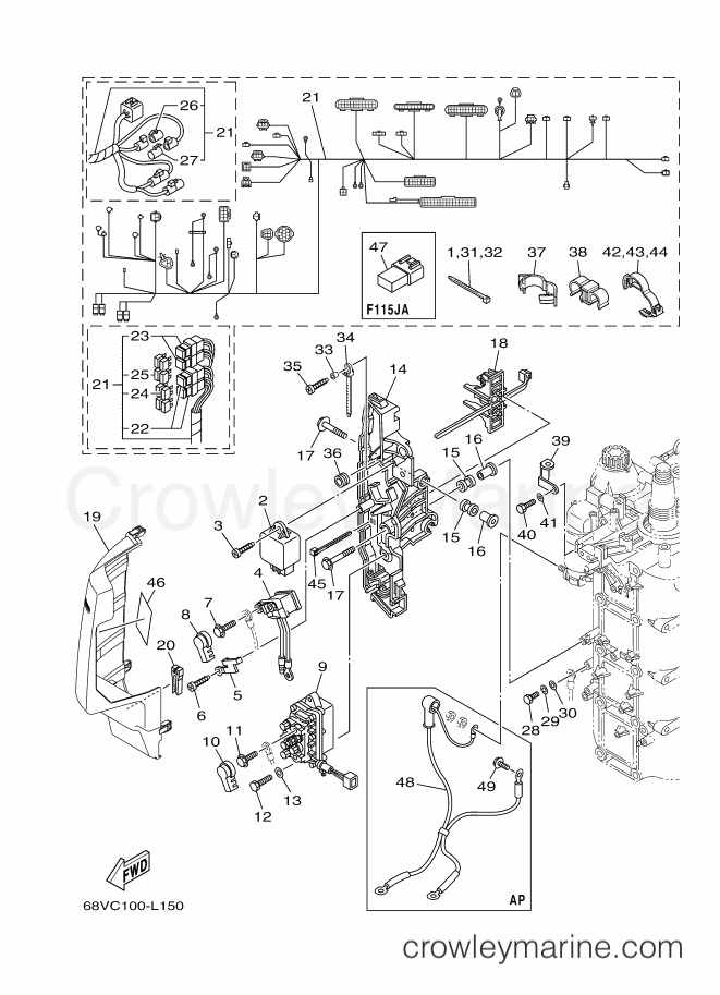 Yamaha Motors F115JA-Y12 (68VC) [410] - ELECTRICAL 2