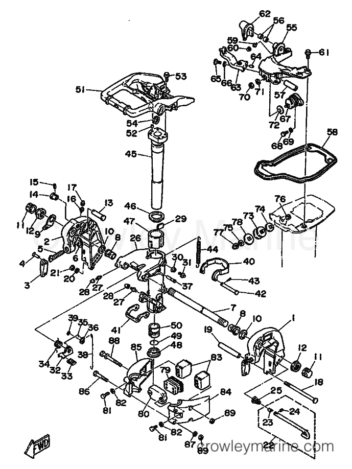 Yamaha Motors 25D (695) [999] - BRACKET