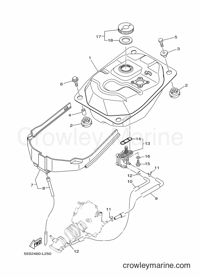 2012 Scooter T135SEC - T135SEC (55S2) [010] - FUEL TANK