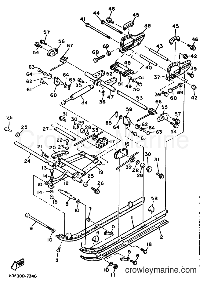 1987 Snowmobile ET340TRL - ET340TRL (83E) [999] - TRACK SUSPENSION 2
