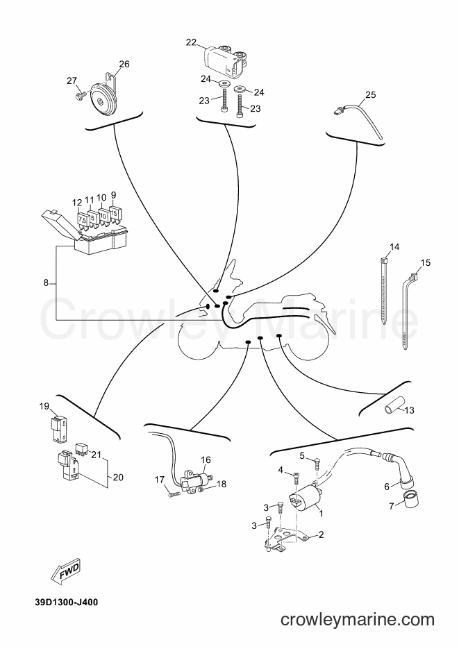 2010 Scooter YP125R - YP125R (39D3) [010] - ELECTRICAL 2
