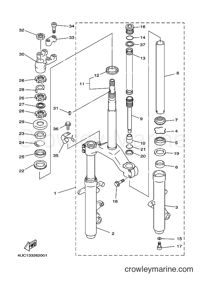 Yamaha Motors YP250 (4UC2) [080] - STEERING