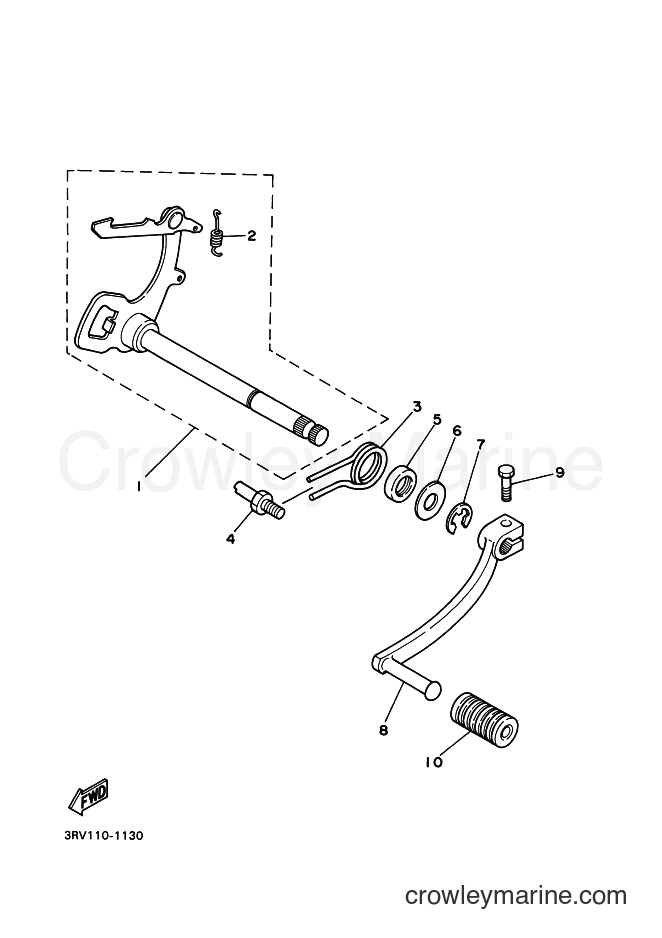 2003 Dirt Bike PW80 - PW80 (4BCD) [020] - SHIFT SHAFT