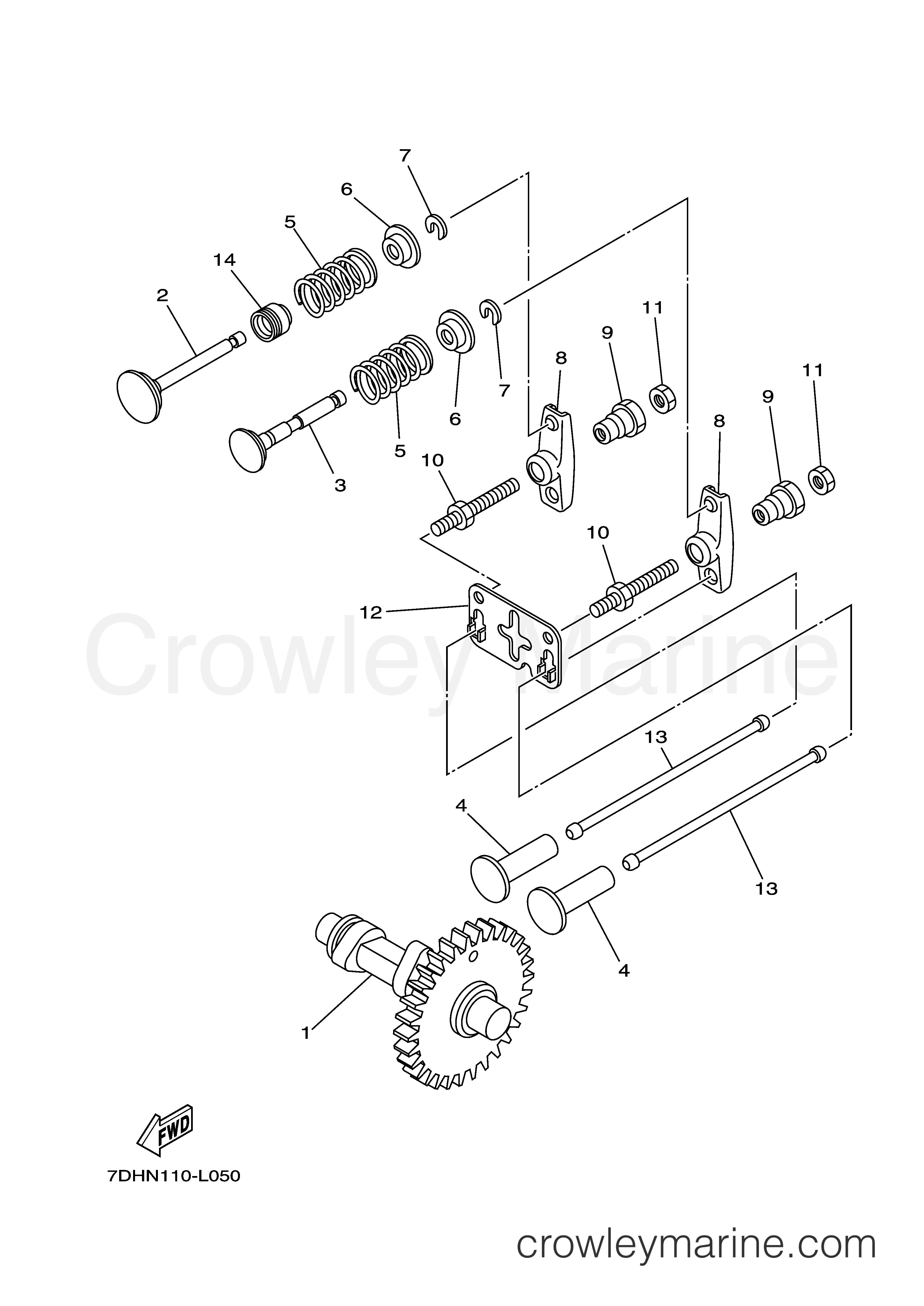 Yamaha Motors YP20GJ - CAMSHAFT VALVE