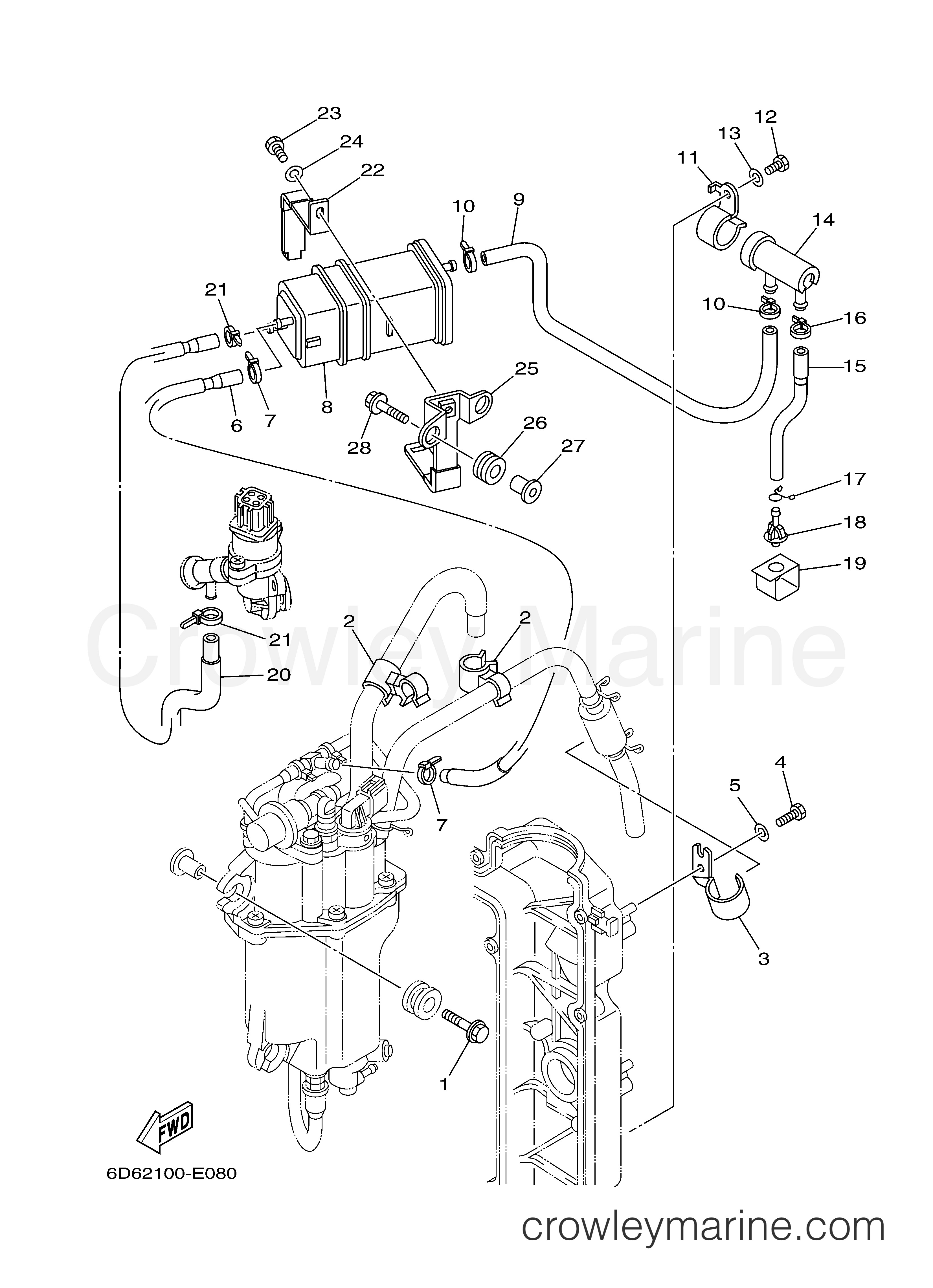 Yamaha Motors F90JA - INTAKE 3