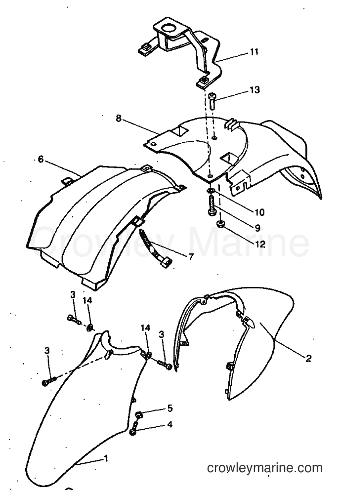 1999 Scooter YH50 - YH50 (5KG1) [010] - FENDER