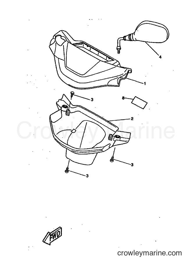 1999 Scooter CW50 - CW50 (4VVR) [010] - COWLING 1