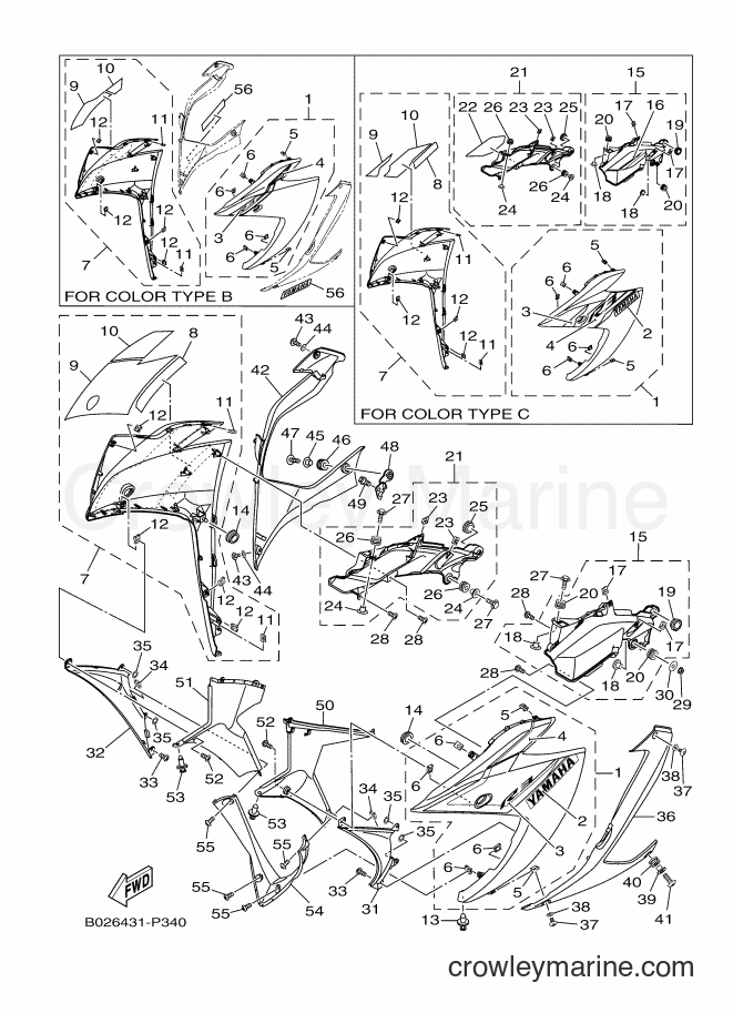 Yamaha Motors YZF-R3 (2MS2) [010] - COWLING 1