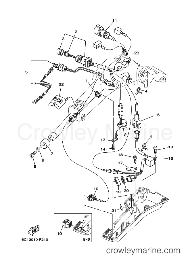 Yamaha Motors F50FETL (6C16) [290] - STEERING 2