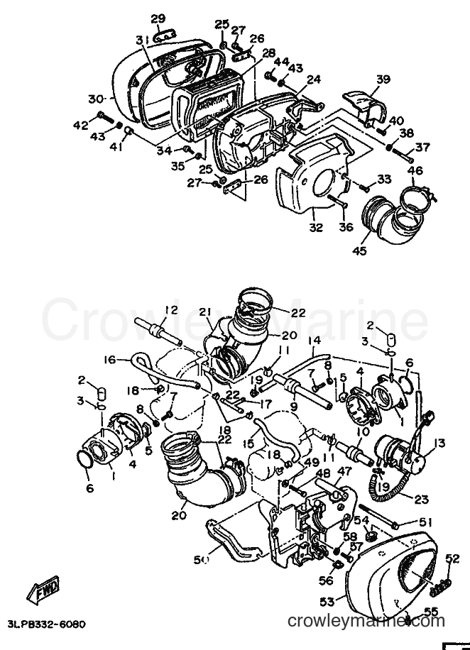 1996 Cruiser XV1100 - XV1100 (3LPB) [030] - INTAKE