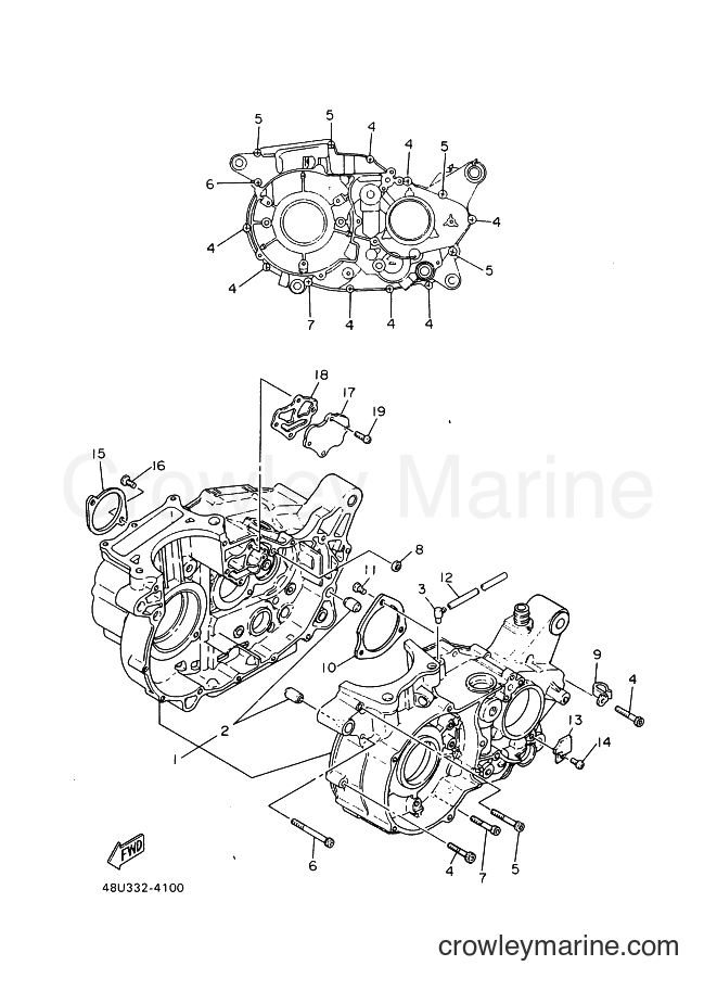 1987 Street Bike SR500 - SR500 (1RU) [999] - CRANKCASE