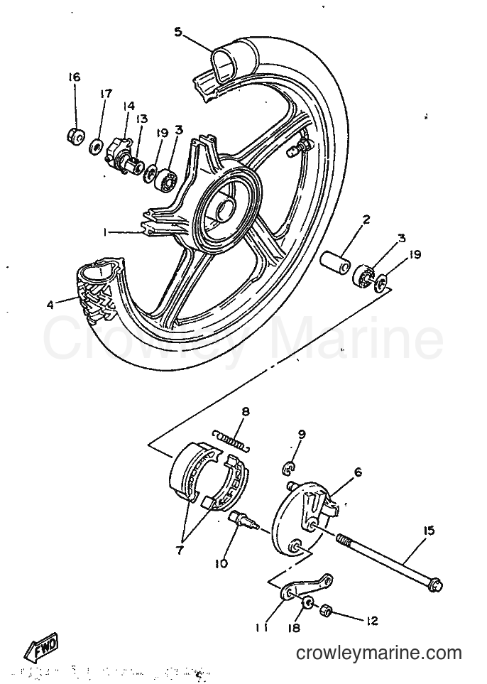 1986 Scooter ME50 - ME50 (1TK) [999] - FRONT WHEEL