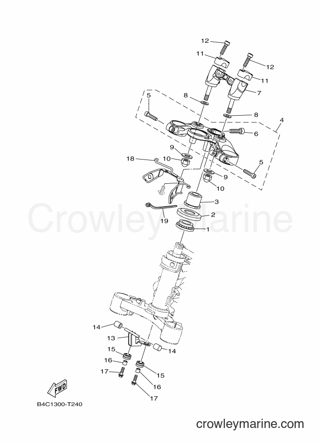 2018 Street Bike MT-07A - MT-07A (B4C6) [010] - STEERING