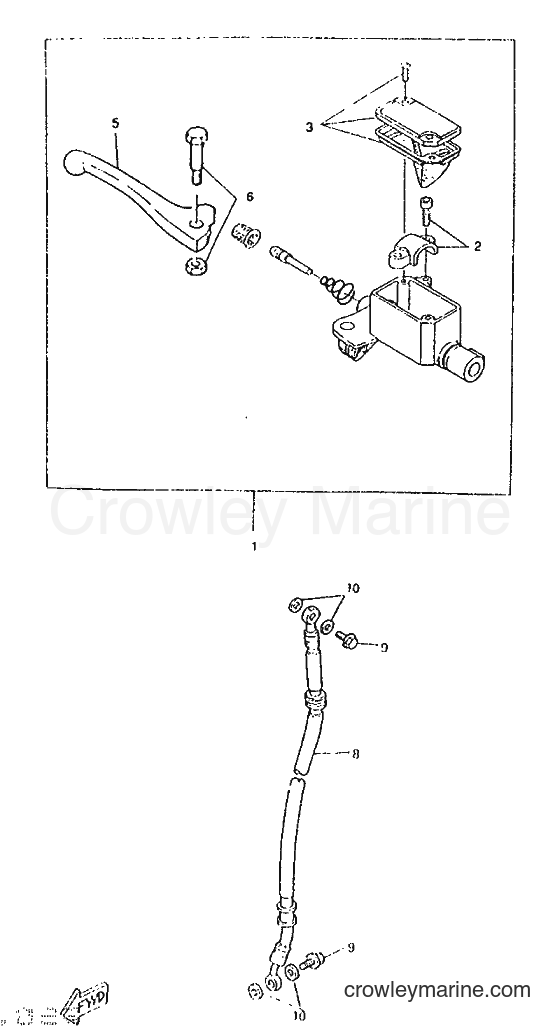 1996 Scooter CW50 - CW50 (4VV3) [999] - FRONT MASTER CYLINDER