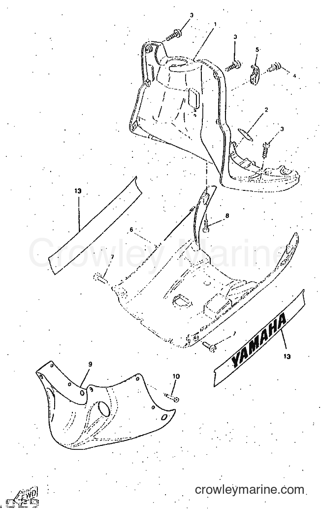 1997 Scooter CW50RSP - CW50RSP (4WL3) [999] - LEG SHIELD
