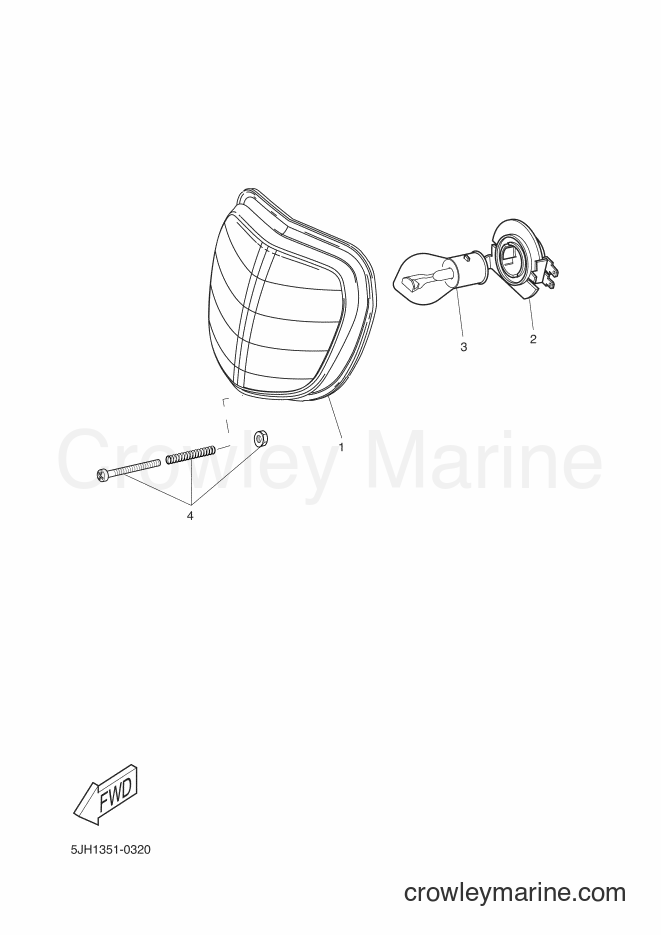 Yamaha Motors EW50N (1S08) [010] - HEADLIGHT