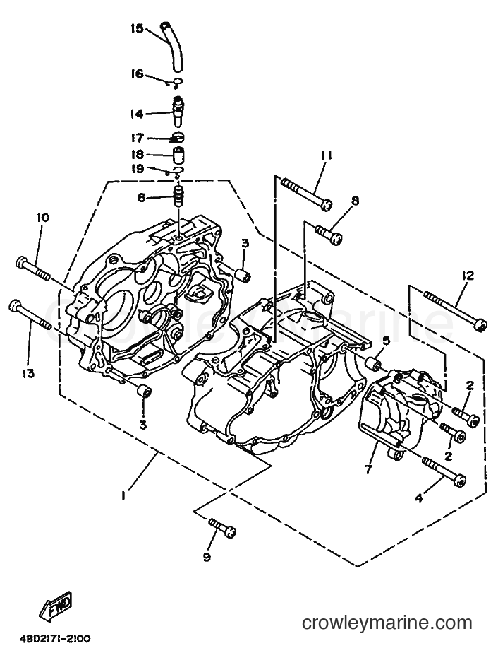 Yamaha Motors YFB250 (4BD6) [030] - CRANKCASE