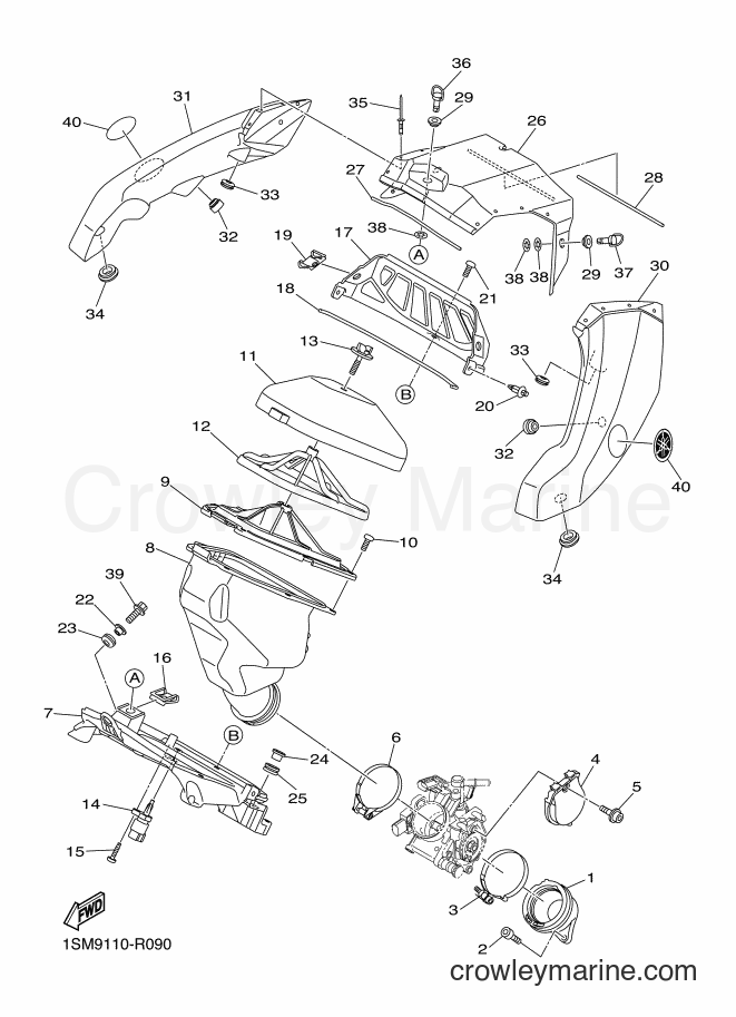 2016 Dirt Bike YZ250F - YZ250F (1SMA) [010] - INTAKE