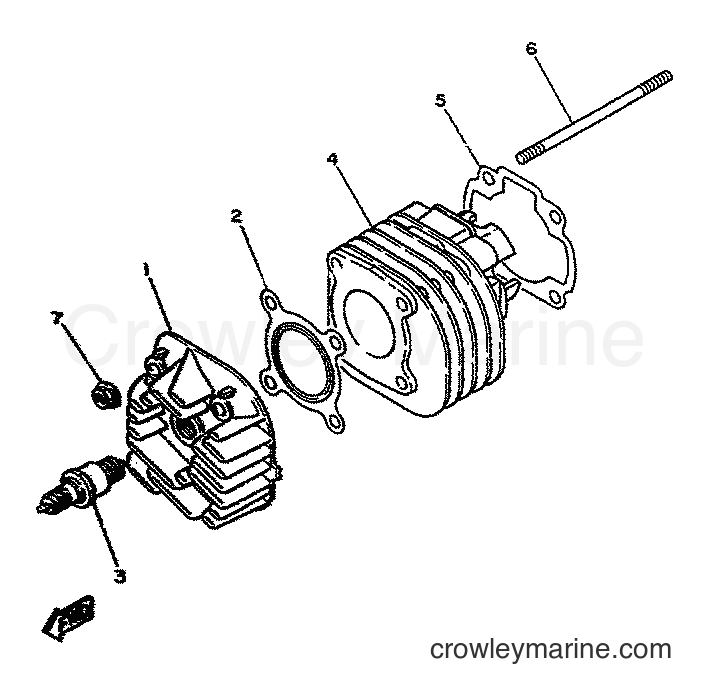 1995 Scooter YA50F - YA50F (4SN2) [999] - CYLINDER