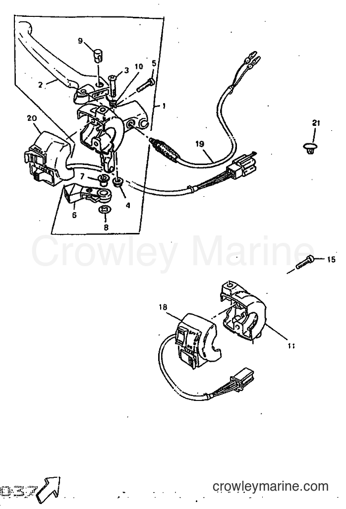 1998 Scooter CW50 - CW50 (4VVF) [010] - HANDLE SWITCH & LEVER