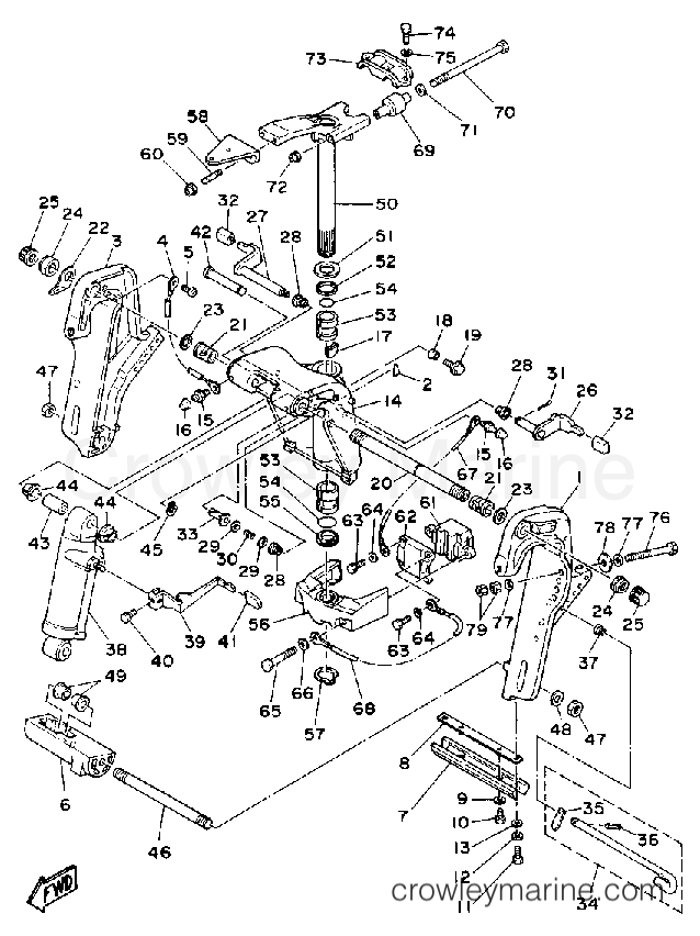 Yamaha Motors 50ELD - BRACKET