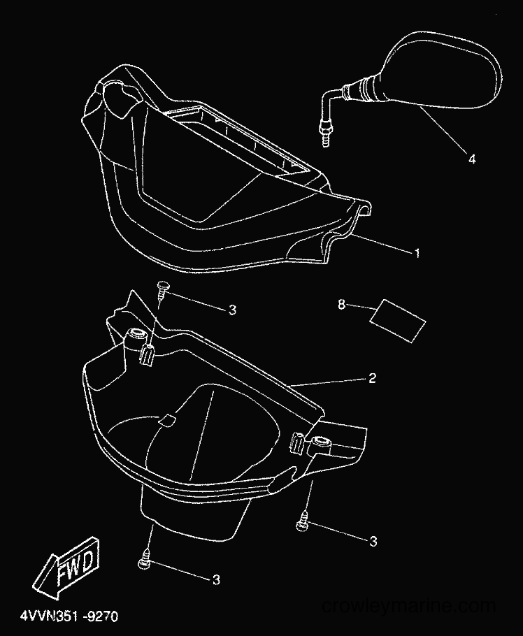 2000 Scooter CW50 - CW50 (5HG4) [010] - COWLING 1