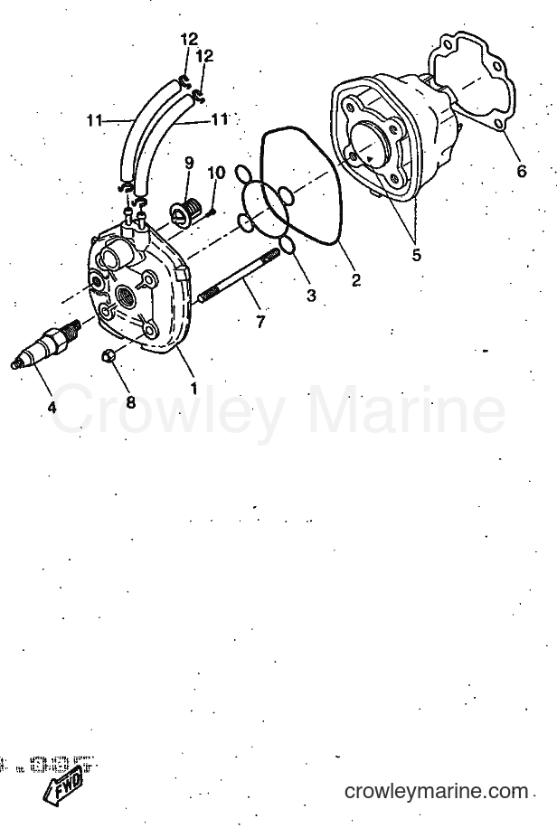 1997 Scooter YQ50 - YQ50 (5DP1) [999] - CYLINDER