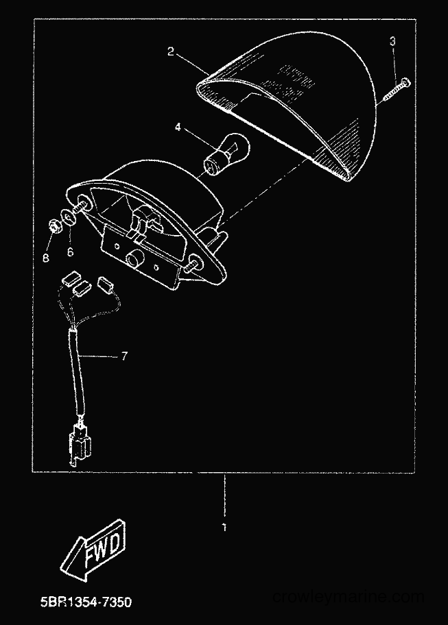 2000 Scooter YQ50 - YQ50 (5HEN) [010] - TAILLIGHT