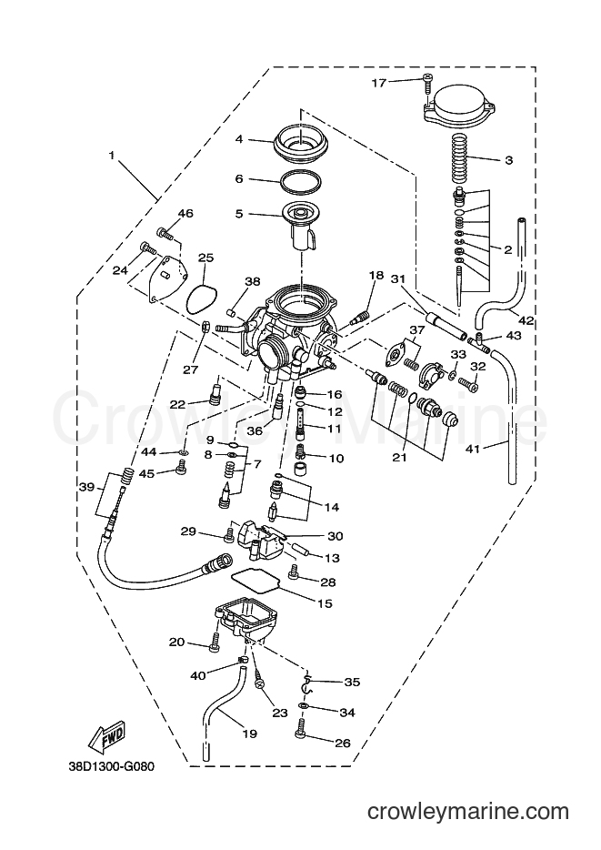2011 ATV YFM350A - YFM350A (38D4) [030] - CARBURETOR
