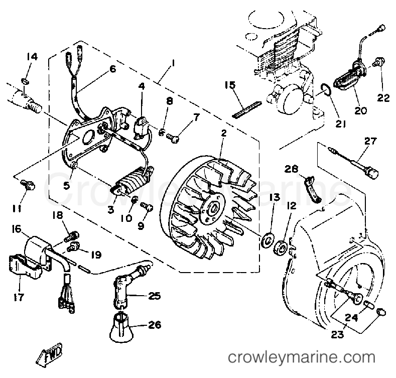 Yamaha Motors EF2000 - C - D - I - MAGNETO (~800700)
