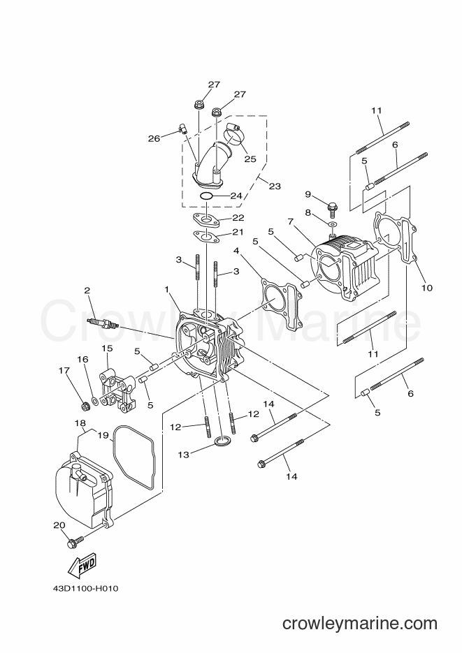2012 ATV YFM90R - YFM90R (43DB) [010] - CYLINDER