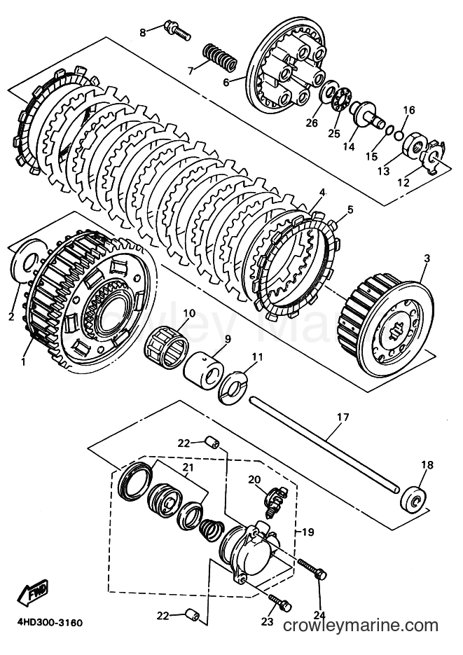 Yamaha Motors YZF750SP (4JA1) [010] - CLUTCH