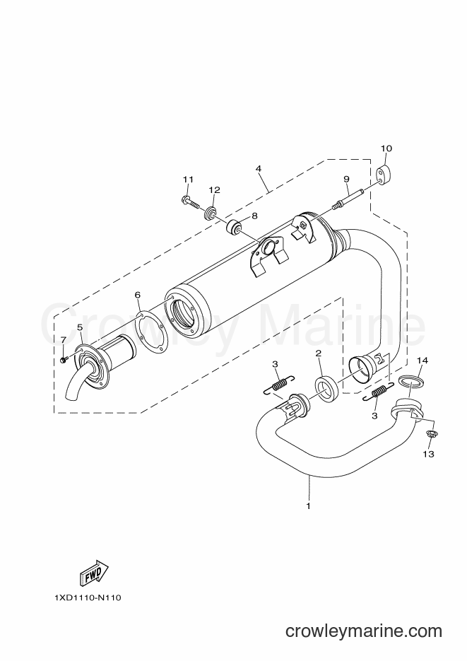 Yamaha Motors YXC700E (B85E) [010] - EXHAUST