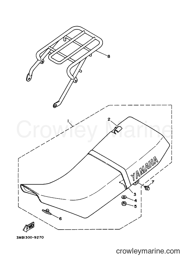 1996 Dirt Bike DT125R - DT125R (3RM8) [030] - SEAT