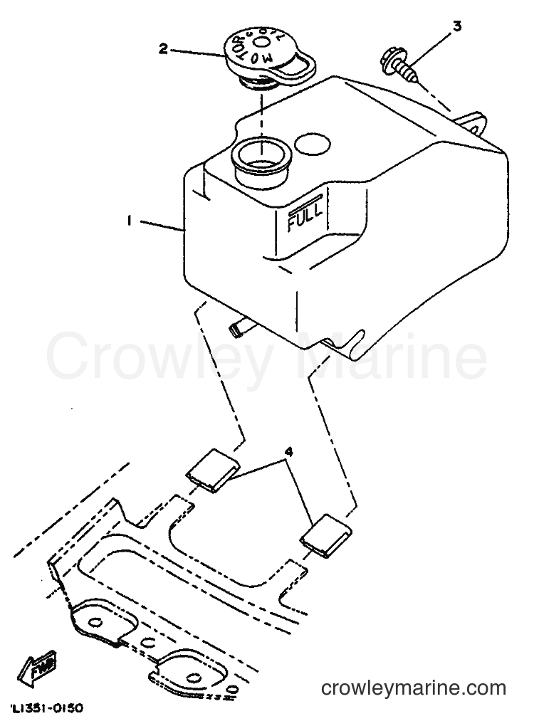 1994 Scooter CW50 - CW50 (4EY2) [999] - OIL TANK