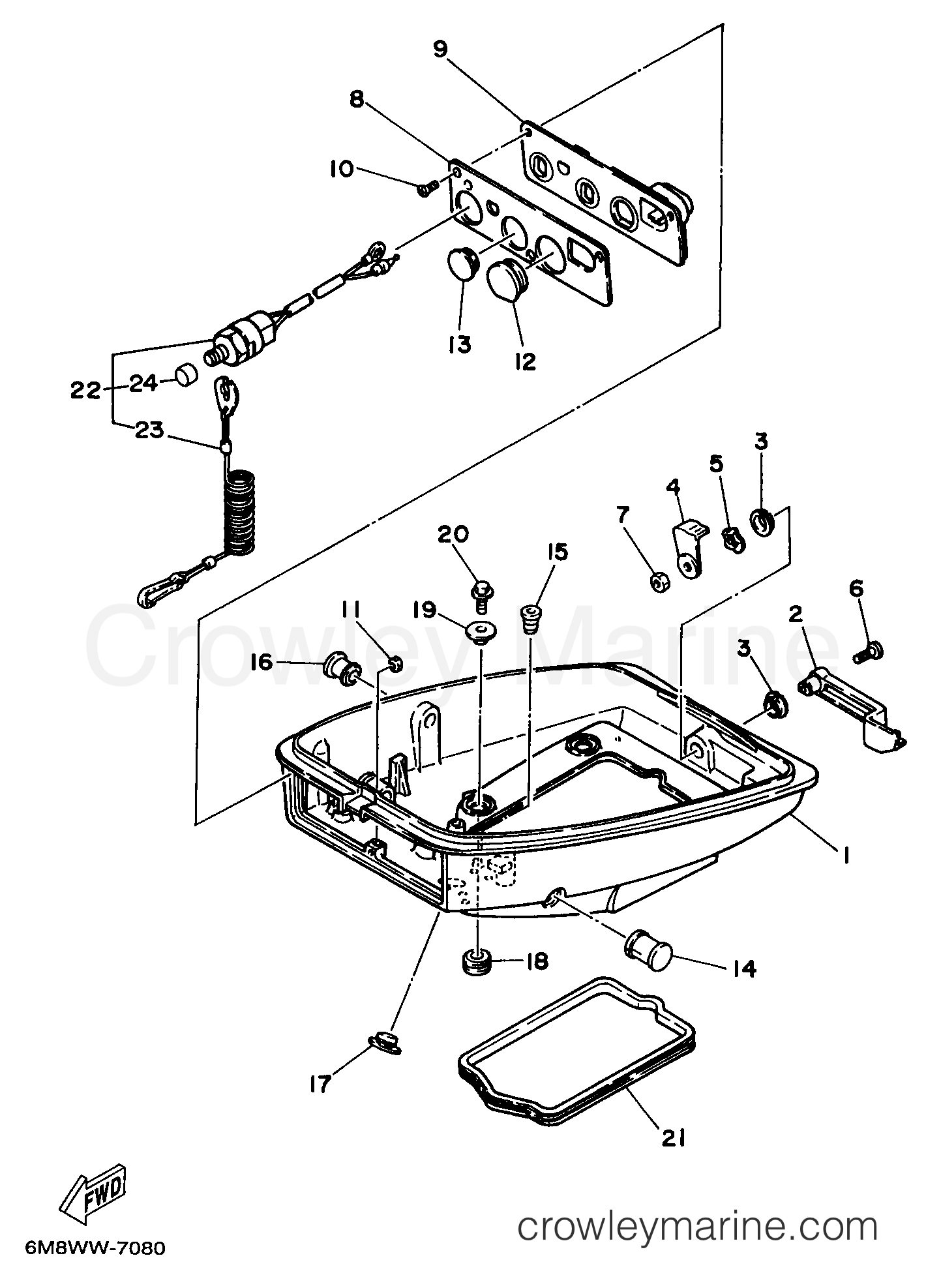 Yamaha Motors 6MLHW - BOTTOM COWLING