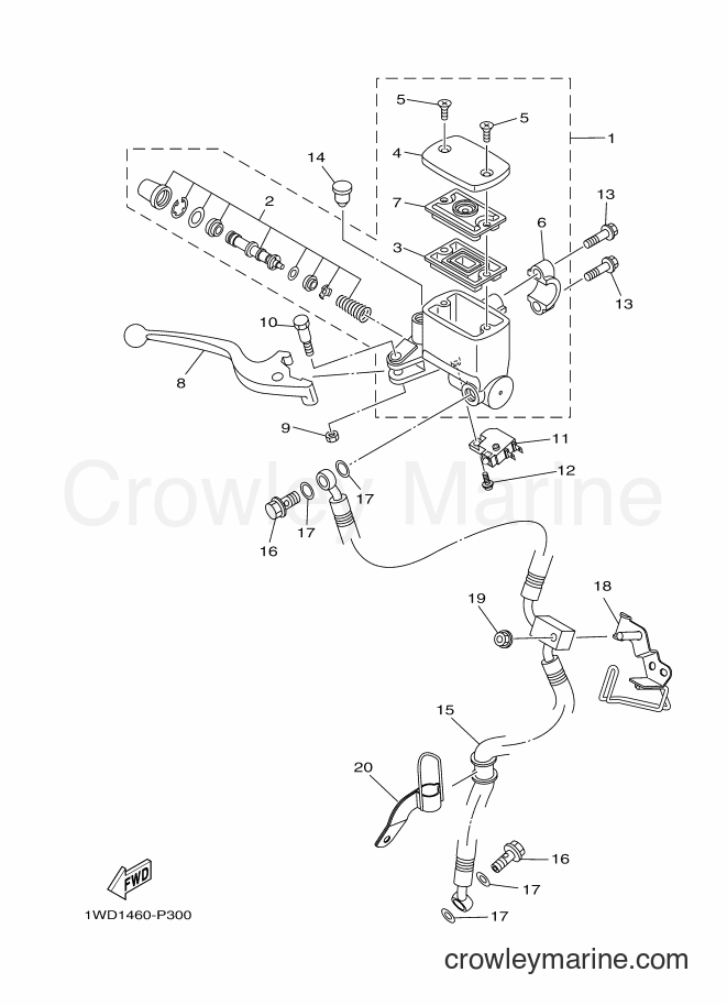 2017 Sport Bike YZF-R3 - YZF-R3 (2MS6) [010] - FRONT MASTER CYLINDER