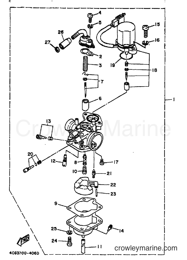 1995 Scooter CY50 - CY50 (3SA6) [010] - CARBURETOR