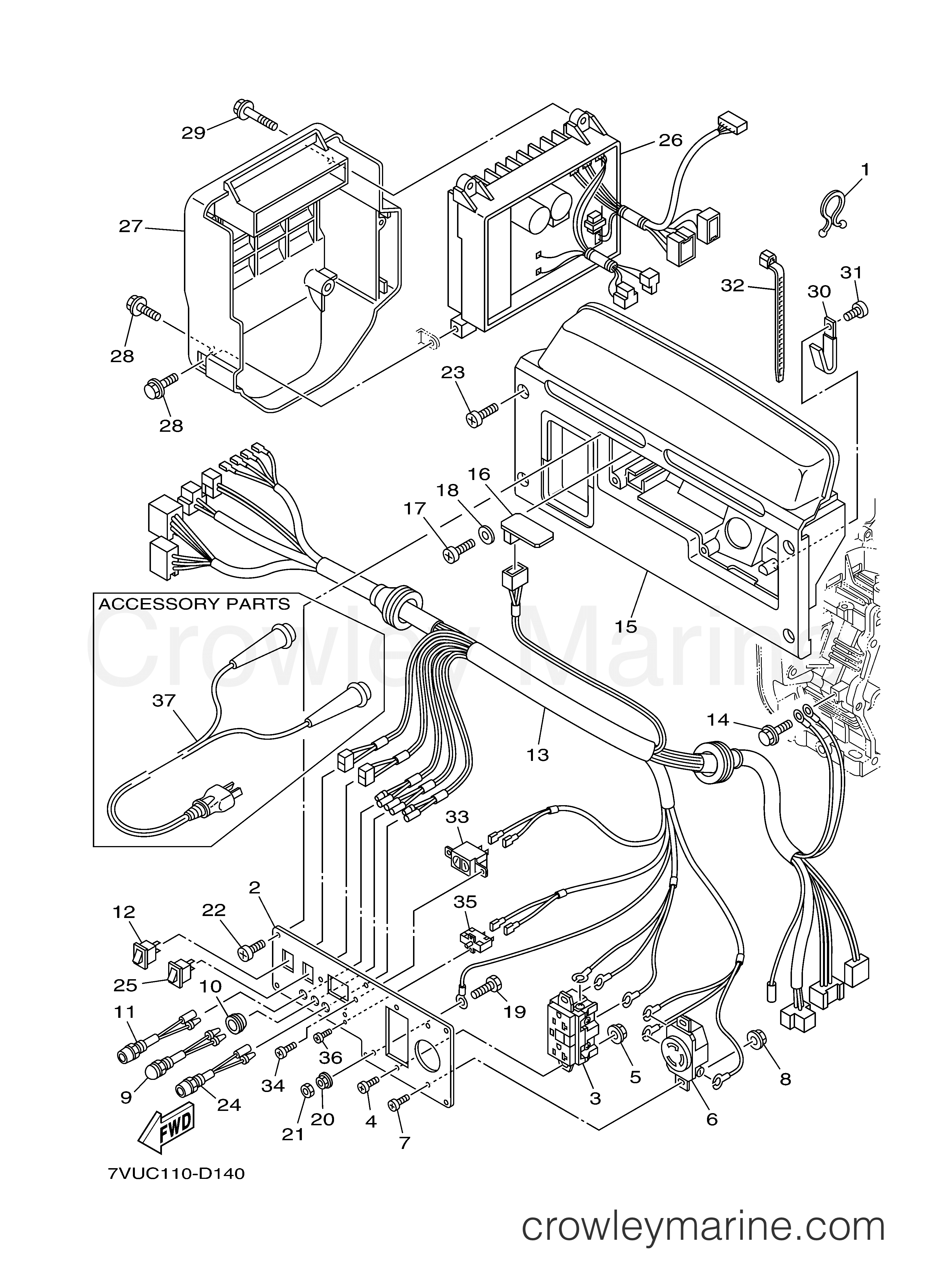 Yamaha Motors YG2800IH - CONTROL BOX YG2800IH