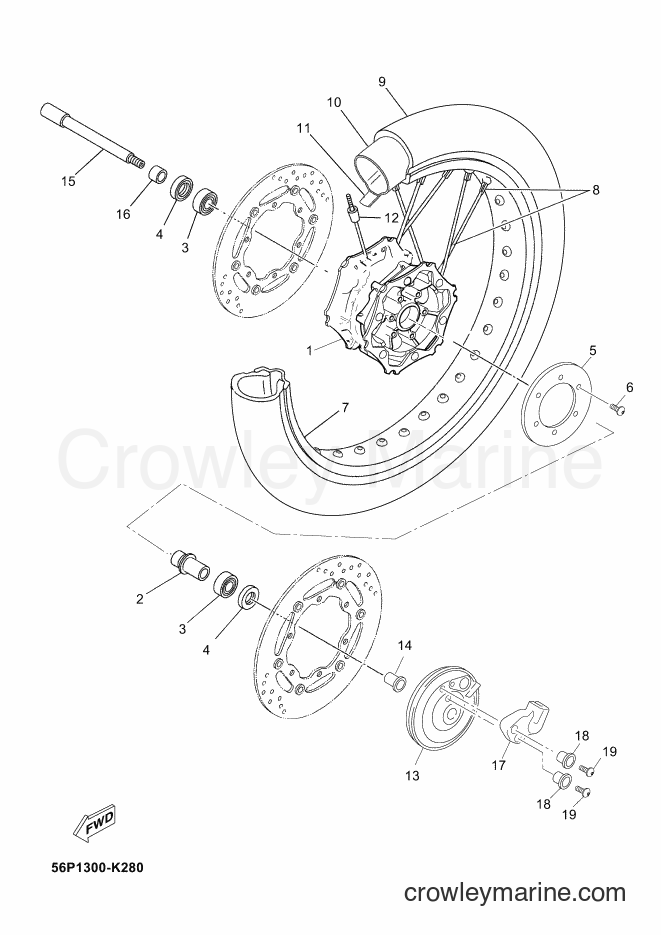 2013 Dirt Bike XT660ZA - XT660ZA (2BE2) [010] - FRONT WHEEL