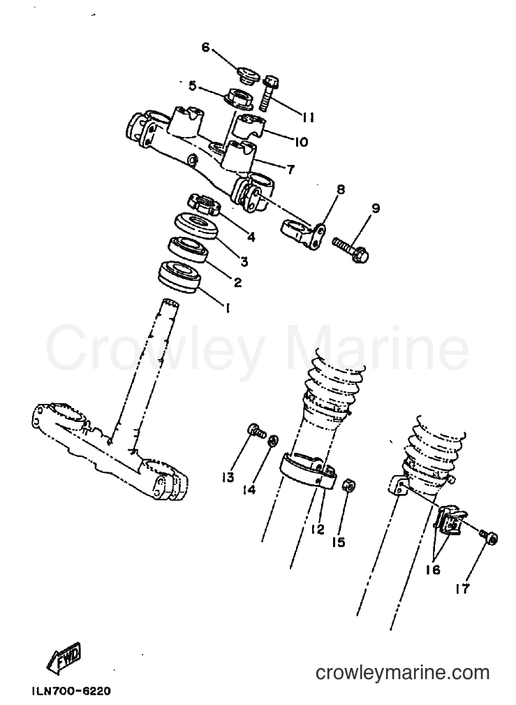 1990 Dirt Bike TT250 - TT250 (3DC2) [010] - STEERING