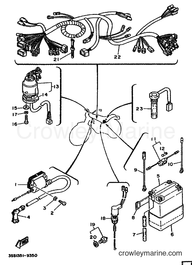 1989 Dirt Bike DT125MX - DT125MX (3SS1) [999] - ELECTRICAL 1