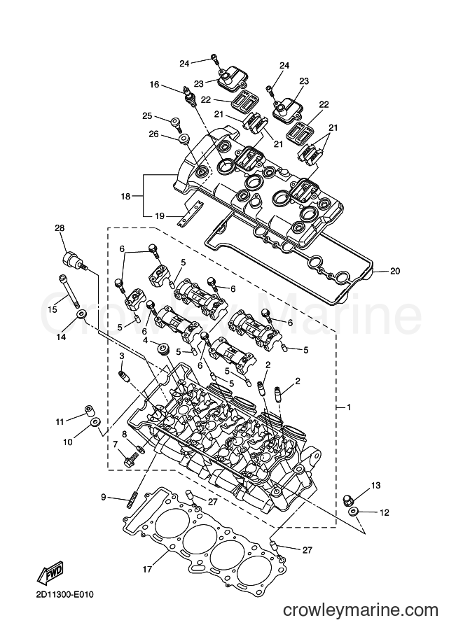 2015 Street Bike FZ1-S - FZ1-S (2DVB) [010] - CYLINDER HEAD