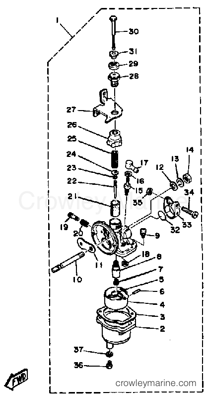 Yamaha Motors 2SJ - CARBURETOR
