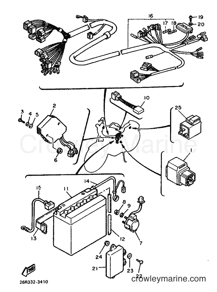 1983 Cruiser XV500 - XV500 (26R0) [010] - ELECTRICAL 1