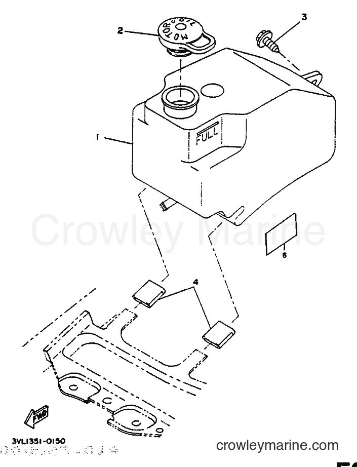 1992 Scooter CW50 - CW50 (4BX2) [999] - OIL TANK