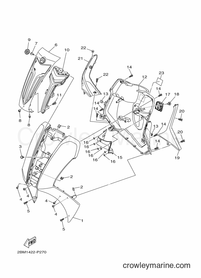 2017 Street Bike LTF125 - LTF125 (2BM7) [010] - LEG SHIELD