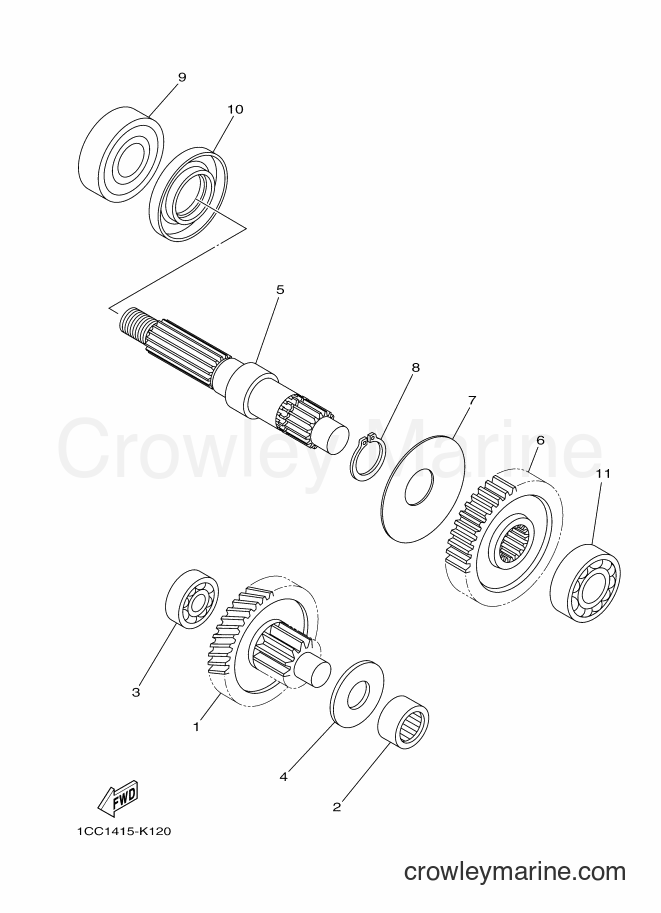 Yamaha Motors XC100E (1RS1) [010] - TRANSMISSION